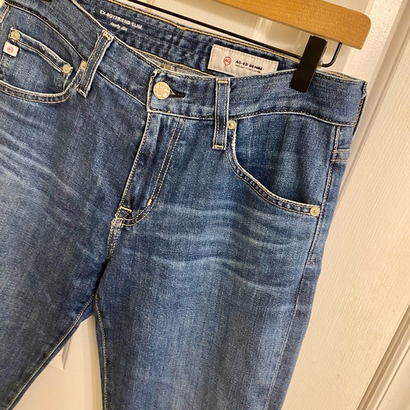 AG EX-BOYFRIEND SLIM JEANS SLOUCHY SLIM WOMENS SIZE 27 AG STRAIGHT LEG JEANS - Picture 13 of 16